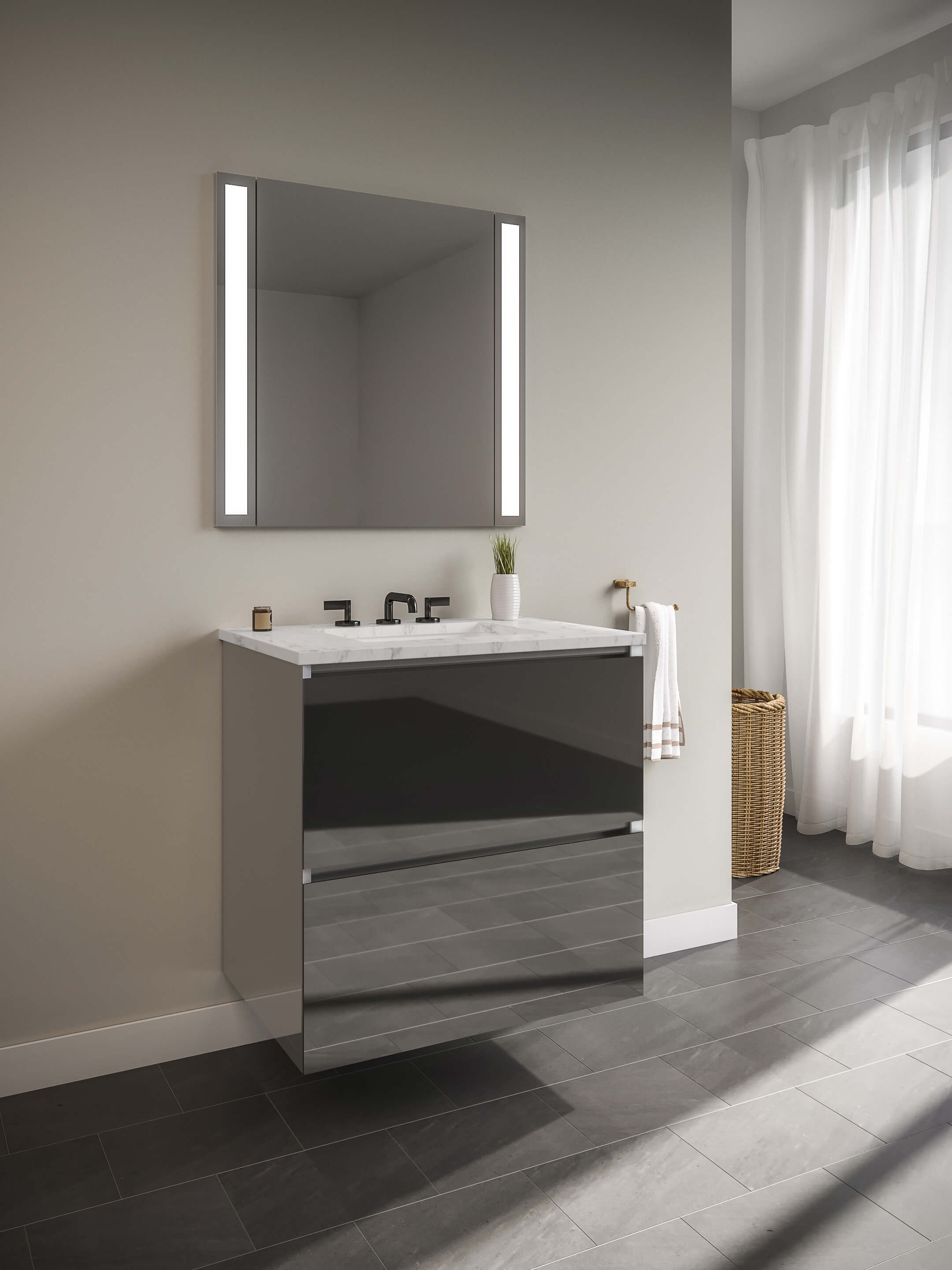 40 Beautiful White Bathroom Ideas and Designs Robern